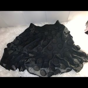 Polka Dot Black Skirt!